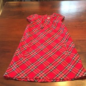 Plaid shift dress